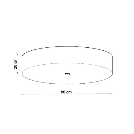 Lampa Sufitowa Plafon LED SKALA 6xE27 Oprawa Okrągła 80cm Biała SOLLUX