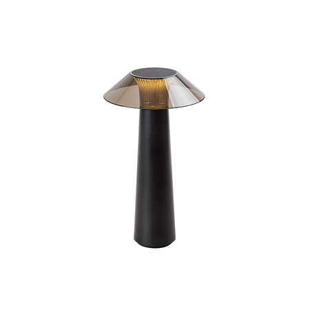 Lampa Ogrodowa Słupek Zewnętrzny Stojący 5W 40lm 3000K Ściemnialna Timer IP44 Czarny Nowoczesny Assen Rabalux