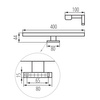 Lampa nad Lustro ASTIM Kinkiet LED Łazienkowa 8W 4000K 660lm 40cm KANLUX
