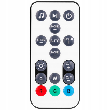 Lampa Stojąca Narożna Podłogowa BIała 20W RGB Zmiana Kolorów Pilot