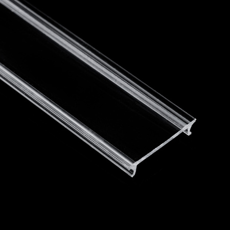 Klosz Przesłona do Profilu Meblowego Natynkowego KM48 Przezroczysta Transparentna 1m