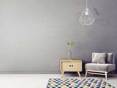 Lampa wisząca BASKET 1xE27 Geometryczny Kształt Loft Biała Koszyk Diament MLP7212 Metal