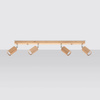 Lampa Sufitowa Oprawa Natynkowa SPOT TUBA Reflektor 4x GU10 Tubularna Brązowa Skandynawska Berg Sollux