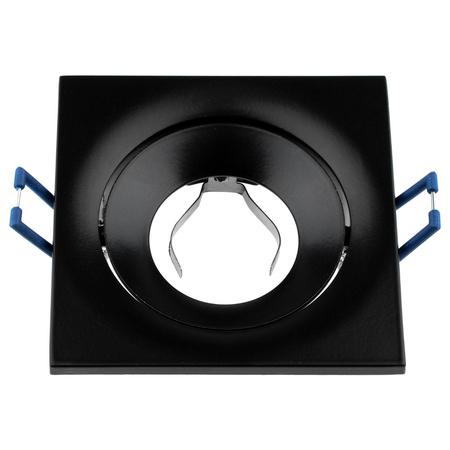 Oprawa Halogenowa Podtynkowa Sufitowa Kwadratowa Ruchoma Czarna GU10