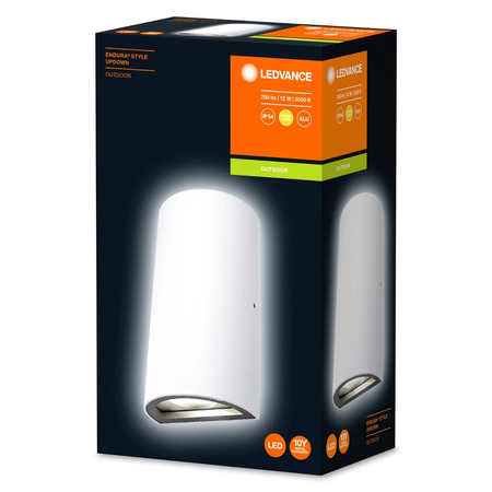 Kinkiet lampa elewacyjna ścienna 12W Endura Style UPDOWN Biały LEDVANCE