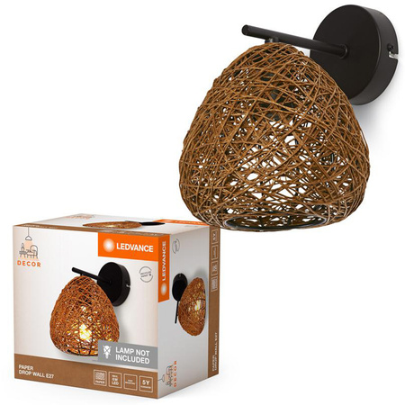 Lampa Ścienna Dekoracyjna Kinkiet Oprawa Natynkowa E27 Beżowy Decor Ledvance