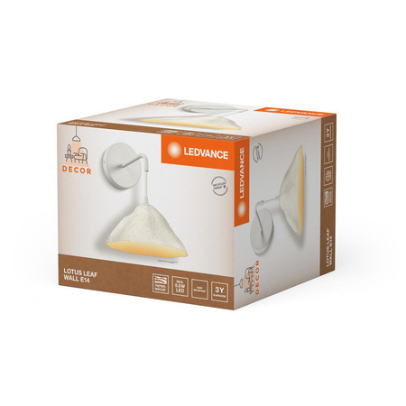 Lampa Ścienna Dekoracyjna Kinkiet Oprawa Natynkowa E14 Biały Decor Ledvance