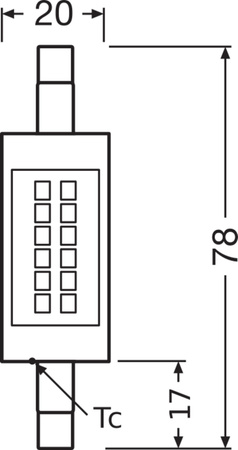 Żarówka LED Żarnik R7s 7W = 60W 806lm 2700K Ciepła 300° Ledvance