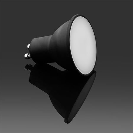 Zestaw 10x Żarówka LED GU10 3W = 25W 270lm 6500K Zimna 120° Czarna LUMILED