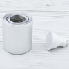 Oprawa Natynkowa HALOGENOWA Aluminiowa Chrom SPOT TUBA 8,4cm + Żarówka LED GU10 10W 4000K Lumiled