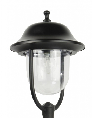 Lampa Ogrodowa Zewnętrzna Słupek LATARNIA E27 Prince OGMWN 2 O 195-295cm czarny Su-Ma
