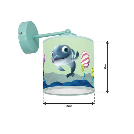 Lampa Ścienna Kinkiet DELFINKA FINKA MiniMini 1xE27 Milagro