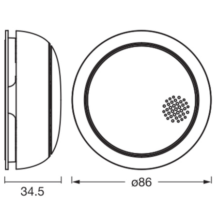 Inteligentny Czujnik Dymu Bezprzewodowy Biały Osram SMART+ WiFi