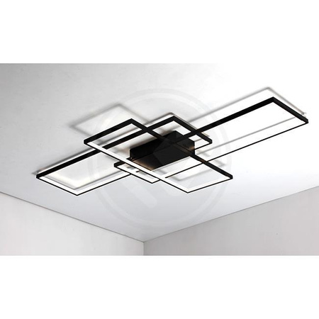 Lampa Sufitowa Żyrandol LED 126W CCT GALAXIS HYDRA Czarny + Pilot Sterujący