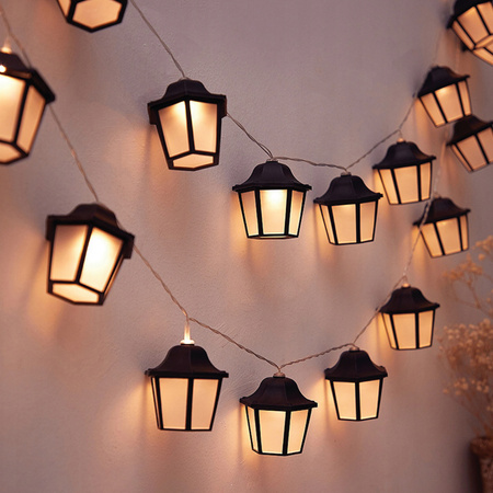 Girlanda Solarna Ogrodowa 10x LED Latarenka 3.8m 3000K Ciepła ARIA LUMILED