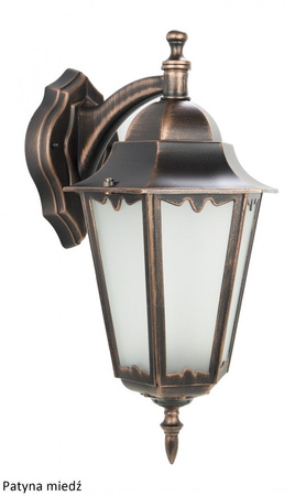 Lampa Ogrodowa Zewnętrzna Elewacyjna KINKIET LED Retro Classic II K 3012/1/DH E27 Su-Ma