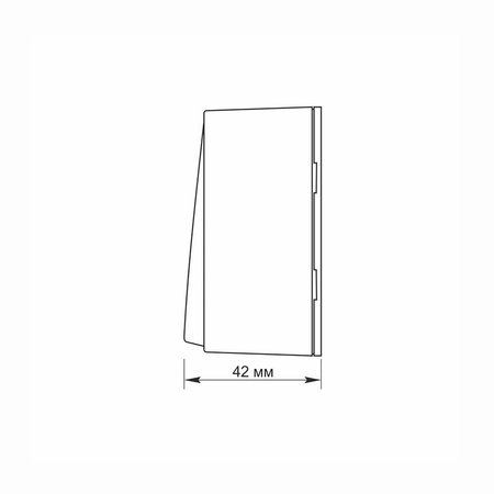 Włącznik Światła 1-Klawiszowy 10A Natynkowy Biały BINERA VIDEX