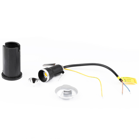 Oprawa Najazdowa Lampa Dogruntowa Schodowa LED IP44 Srebrna LUMILED