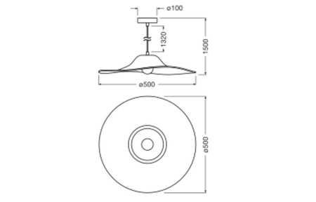 Lampa Wisząca Kapelusz Oprawa Oświetleniowa E27 Dekoracyjna Filc Szara LEDVANCE