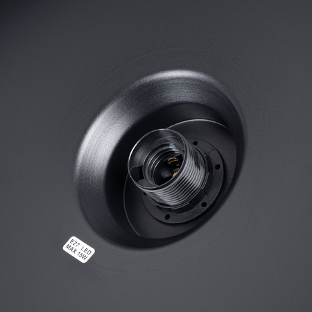 Lampa Wisząca Sufitowa E27 Czarna BILO Crimson SL.1703 Sollux