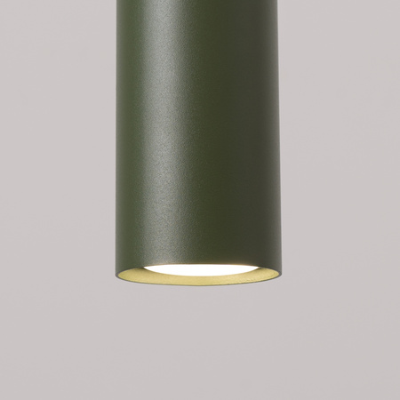 Lampa Wisząca Sufitowa Zwis Tuba Spot 3x GU10 Oliwkowa Lagos Ocean Green SL.1487 Sollux