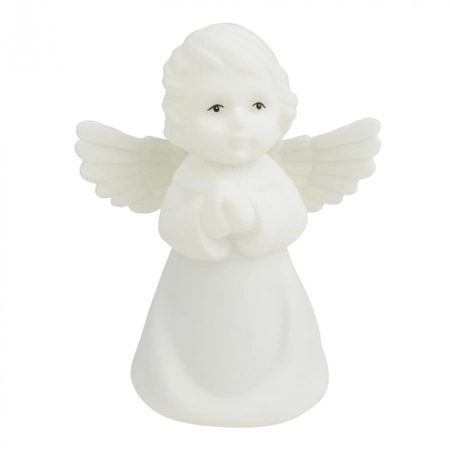 Lampka Nocna Dziecięca LED 2.5W 3000K Ciepła + Wielokolorowa RGB Akumulatorowa 1200mAh Biała ANIOŁEK MARY'S