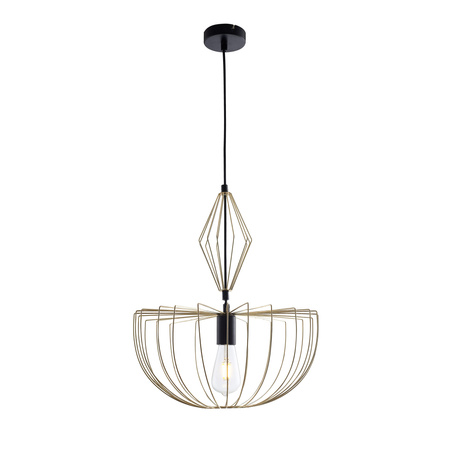 Lampa Sufitowa Wisząca Zwis E27 Złota Jasmina Sanico Goldlux