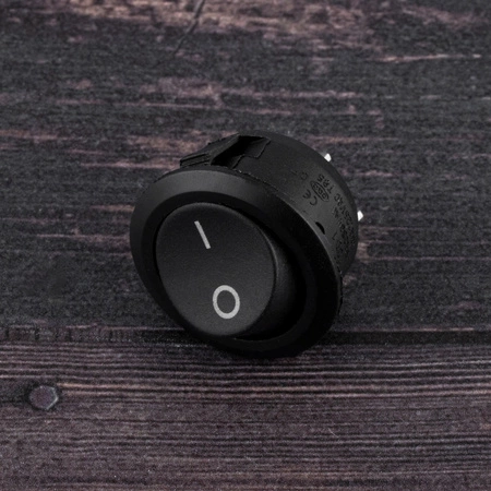 Włącznik przełącznik meblowy kołyskowy ON/OFF czarny