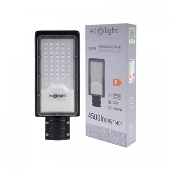 Lampa Uliczna Drogowa LED 50W 4500lm 5000K Zimna IP65 ECONOMY Ecolight