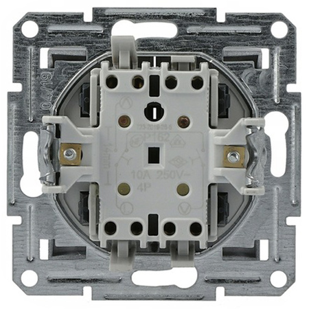 Włącznik Żaluzjowy Roletowy bez Ramki Podwójny Asfora Antracyt