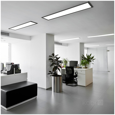 Panel LED Natynkowy 36W 3960lm 4000K 120° Neutralny Czarny 30x120cm Brisbane Kobi