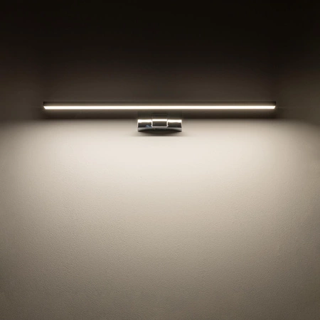 Kinkiet Ścienny Lampa Natynkowa LED 12W 900lm 3000K Ciepła Chrom Wodoodporna Łazienkowa IP44 Nowoczesna CEZANNE LED M 10666 Nowodvorski