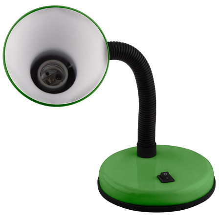 Lampka Biurkowa Stołowa Regulowana SARA Szkolna Nocna E27 Zielona LUMILED