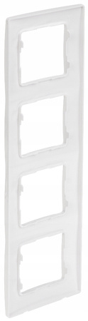 Ramka Poczwórna 4-krotna do Włączników Światła Gniazdek Biała LEGRAND NILOE