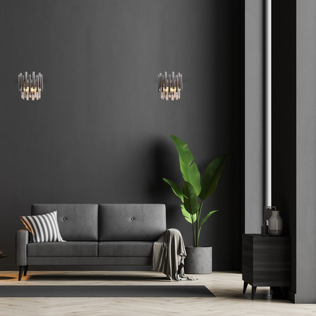 Lampa Ścienna Kinkiet MADISON Chrom 2xE14 Milagro