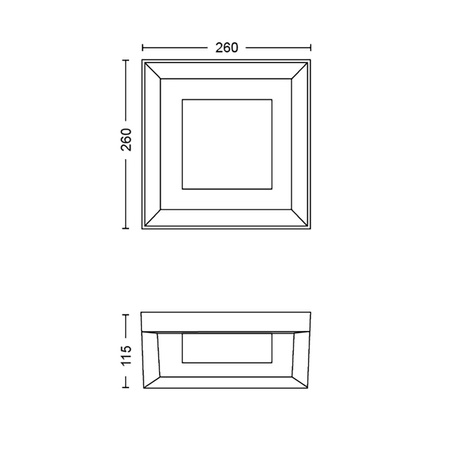 Kinkiet Ogrodowy LED Lampa Zewnętrzna Elewacyjna 15.2W 1140lm IP44 White and Color Ambiance RGB + TW Czarna Inteligentna SMART Zigbee Bluetooth Econic Philips HUE