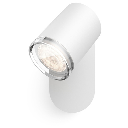 Lampa punktowa Łazienkowa Kinkiet LED Spot Adore Biały 5W IP44 CCT PHILIPS HUE Bluetooth + Przełącznik Dimmer Switch