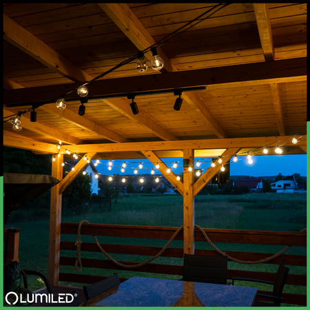 Girlanda Solarna Ogrodowa 20x LED Ozdobne Kuleczki 10,55m 2700K Ciepła + Pilot CALLIS2 LUMILED