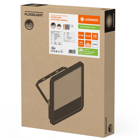 Naświetlacz LED Reflektor Zewnętrzny Lampa 167W 25000lm 4000K IP66 Biały Floodlight Ledvance