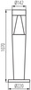 Lampa Ogrodowa Architektoniczna SŁUPEK LED 107cm INVO GU10 Kanlux