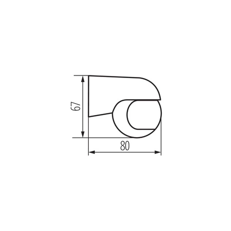 Czujnik Ruchu PIR 8m 140° Uniwersalny IP44 Natynkowy Biały ALER KANLUX