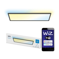 Panel LED Natynkowy 120x30 Lampa Sufitowa KASETON 36W Czarny SMART WiFi WiZ