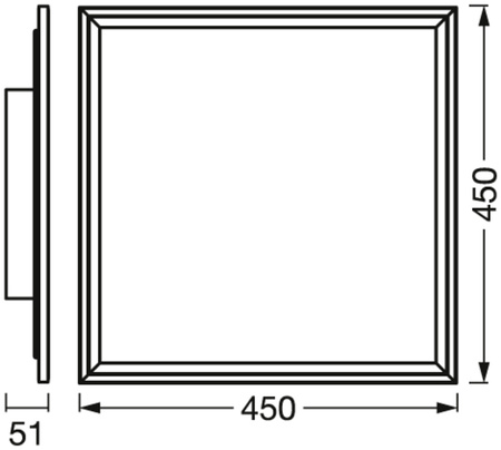 Panel LED Natynkowy 24W 1750lm SMART+ WiFi RGB Ściemnialny 45x45cm Kwadratowy PLANON Plus LEDVANCE