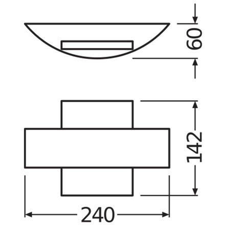 Kinkiet Ogrodowy Lampa Elewacyjna Zewnętrzna LED 10.5W 410lm 3000K Ciepła Szary IP44 Endura Osram