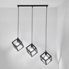 Lampa Wisząca Sufitowa TALUS Geometryczna Zwis Kostka do LED 3x E27 LUMILED