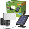 Naświetlacz Solarny LED 6W 1000lm 3000K IP44 z Czujnikiem Ruchu i Zmierzchu Czarna Tylus Ultra Efficient Philips
