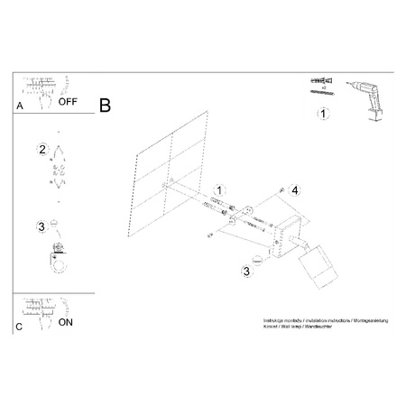 Lampa Ścienna Oprawa Natynkowa Kinkiet GU10 SPOT TUBA Reflektor Ruchoma Tubularna Czarna Złota Nowoczesna Nero Sollux