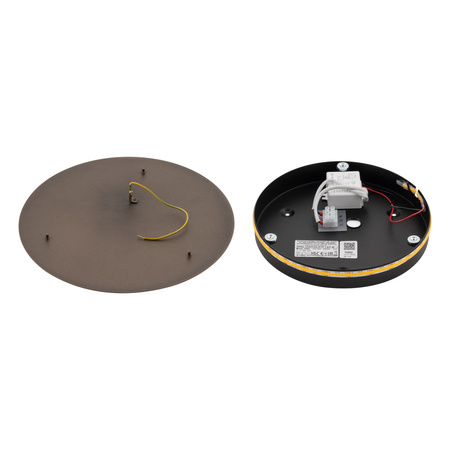 Kinkiet Ścienny Lampa Natynkowa LED 10W 130lm 3000K Ciepła Brązowa Nowoczesna RING LED M 10352 Nowodvorski