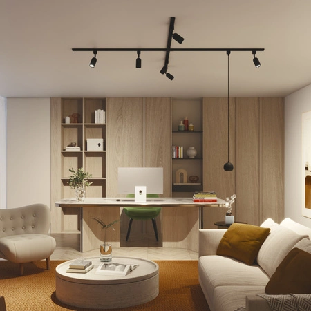 Szynoprzewód Szyna Listwa Oświetleniowa LED 1m Jednofazowa Czarna Rozszerzenie Systemu EasyLink Philips