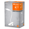 Lampa Stołowa Biurkowa LED Klips Regulowana 5.2W 80lm 4000K Neutralna Ściemnialna Bateryjna Biały Panan Ledvance